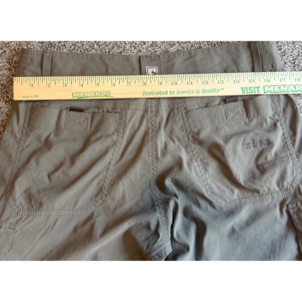 Kuhl Renegade Convertible Stealth Pants Mens 33x32 Khaki Hiking Cargo Trousers - Picture 9 of 11